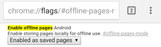 chrome-vlaggen-android-offline-pagina's inschakelen