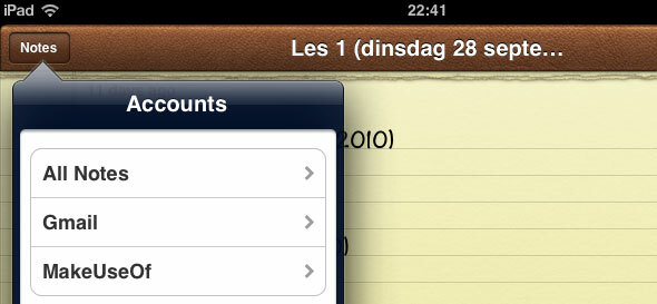 notities app voor iphone