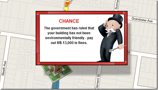 Speel Monopoly online met andere mensen die de kans op World Streets gebruiken