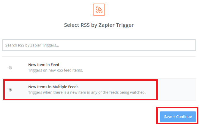 rss door zapier multiple