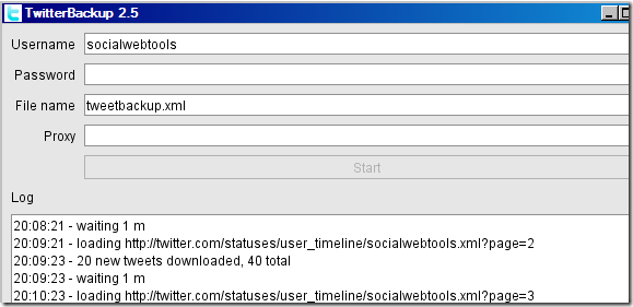 Maak een back-up van uw Twitter-tweets met TwitterBackup.