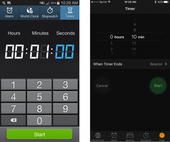 Timer Android iOS-app