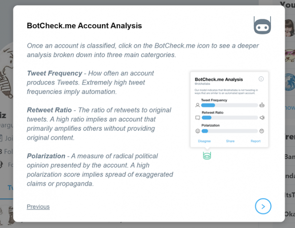 botcheck factoren voor accountanalyse