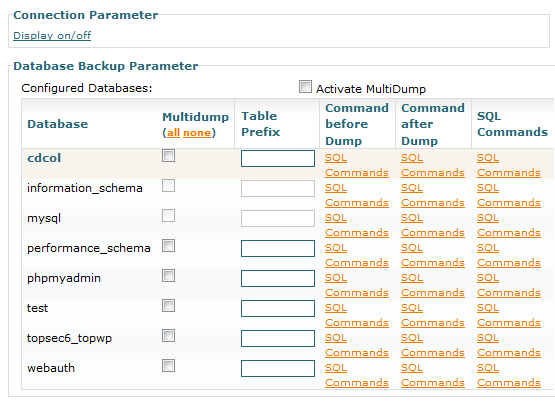 back-up van grote mysql-database