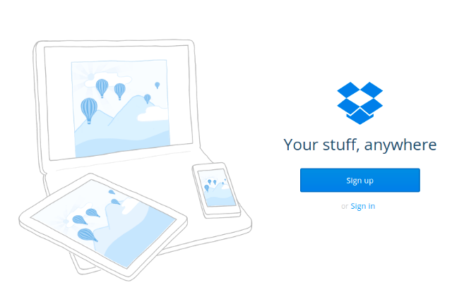 dropbox-aanmelding