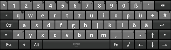 android touchscreen toetsenbord