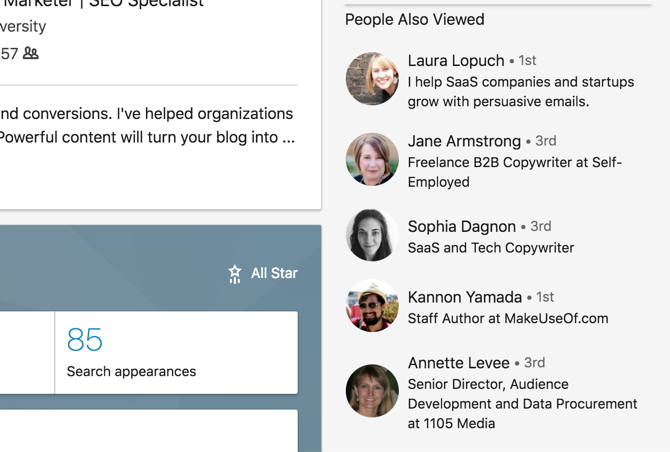 Mensen hebben ook bekeken sectie op LinkedIn-profiel