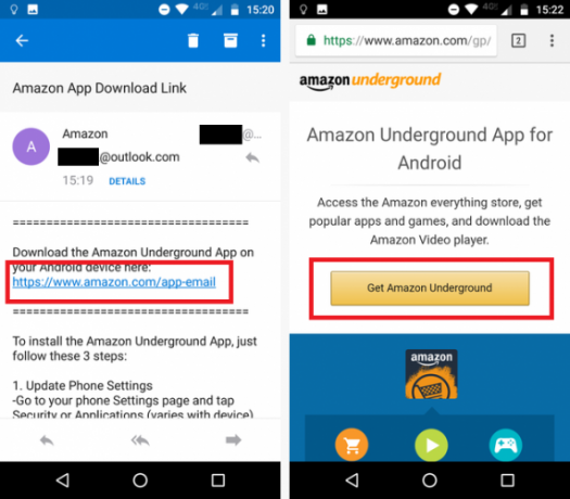 Hoe de Amazon Appstore op Android te installeren Amazon appstore e-mail download 571x500