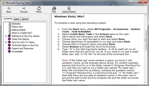 SyncToy: de eenvoudige back-up- en synchronisatieoplossing van Microsoft [Windows] SyncToy Help-schema