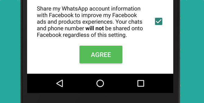 WhatsApp Nieuwe functie - Facebook Share Information Privacy