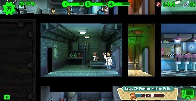 screenshot van fallout shelter outfits