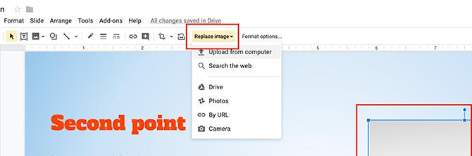 Hoe een presentatie te maken Google-dia's Afbeelding vervangen
