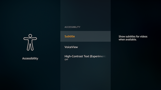Hoe Amazon Fire TV Stick te gebruiken: hoe toegankelijkheidsopties op Fire TV in te schakelen