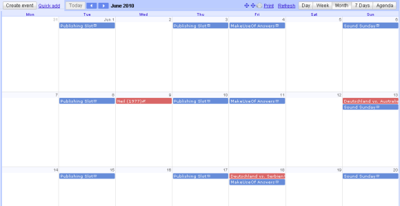 Google Calendar Greasemonkey