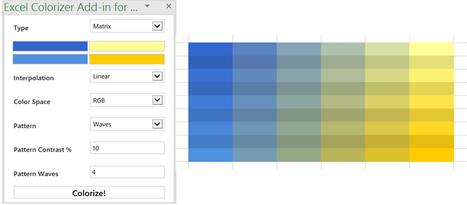 aangename spreadsheets Microsoft Excel add-in colorizer