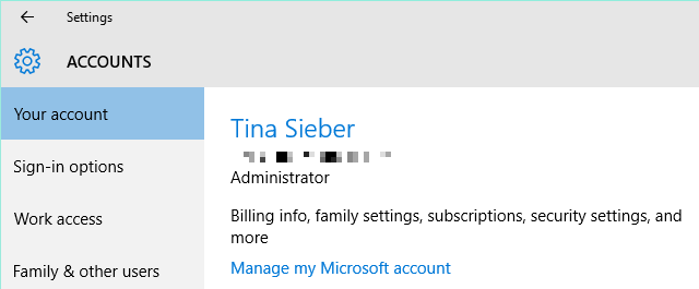 Windows 10 Microsoft-account