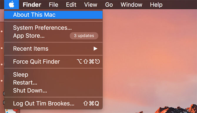 macOS Apple-menu