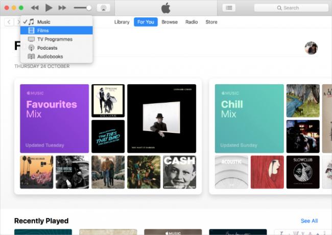 iTunes met muziek, tv en podcasts met Apple Music