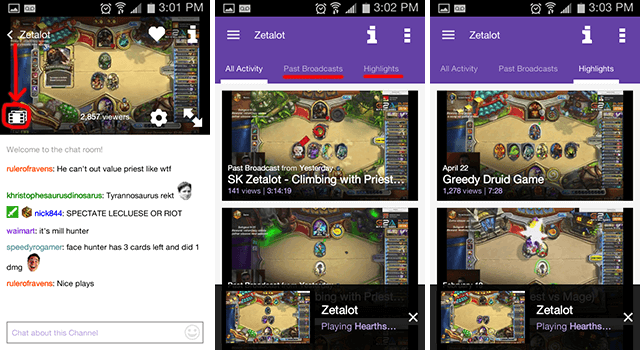 twitch-android-app-video's