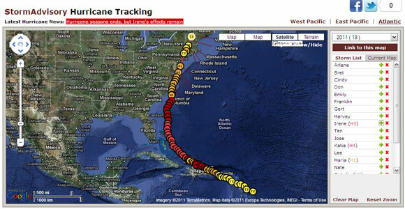 8 Top Hurricane Tracking Websites op het web orkaan tracking08