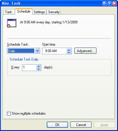 Een gratis draagbaar alternatief voor Windows Taakplanner freebyte5