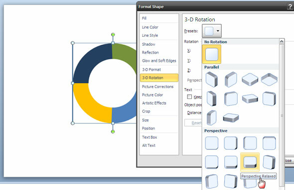 PowerPoint Art: hoe maak je een 3D-cirkel om een ​​cyclisch proces te laten zien ppt 3d circle07