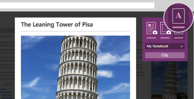 OneNote Web Clipper