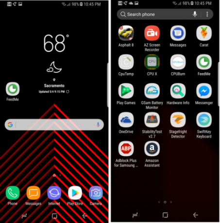 De beste smartphone die je niet zou moeten kopen: Samsung Galaxy S8 Review (en weggeefactie!) Samsung Galaxy S8 Launcher Garbage 493x500