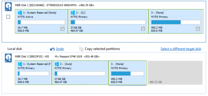 Een volledig besturingssysteem verplaatsen van een oude pc naar een nieuwe Macrium-partities 670x309