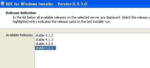 kde-versie