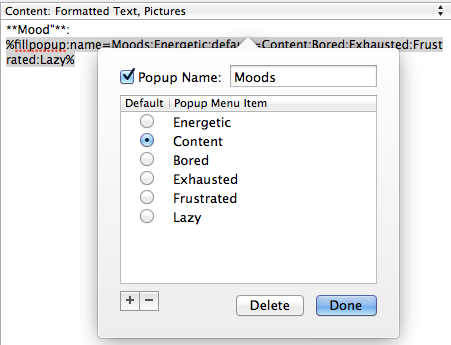 TextExpander-formulier