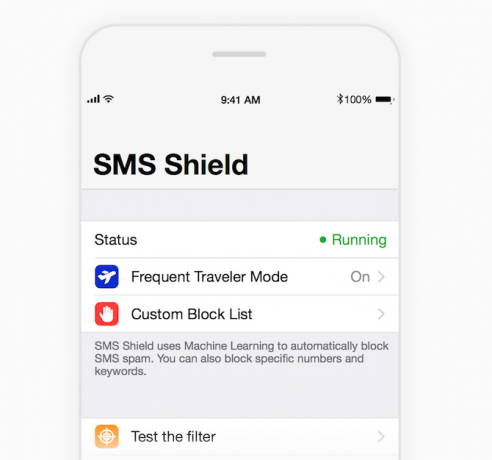 iOS 11 SMS-blokkerende apps SMSShiled 2