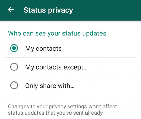 Nieuwe WhatsApp-functie: status en privacy