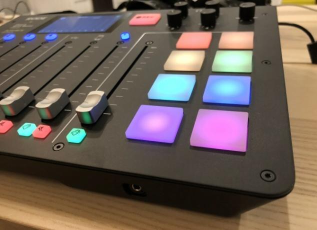 Rodecaster Pro geluidsknoppen