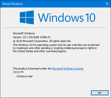 Windows 10 versie 1511