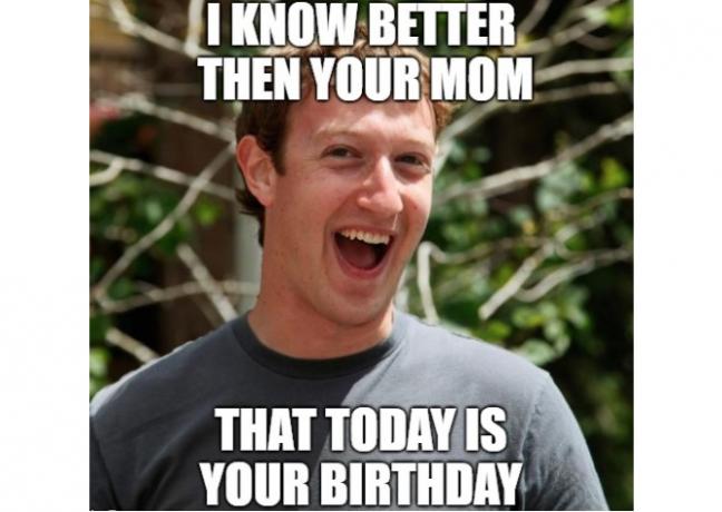 Zuckerberg Verjaardag Meme