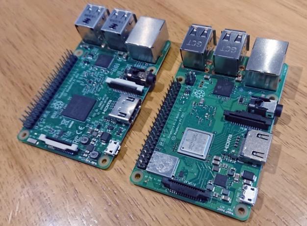 Twee verschillende Raspberry Pi-modellen