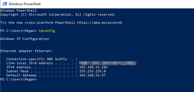 router ip-adres windows powershell