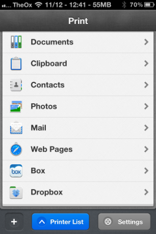 Printer Pro - De eenvoudigste manier om vanaf uw iPhone af te drukken, zelfs met een bekabelde printer [iOS, tijdelijk gratis] 2012 11 12 12