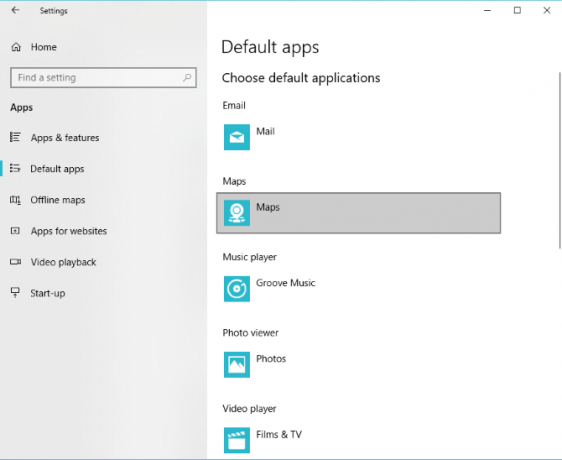 Stel standaard apps in Windows 10 in