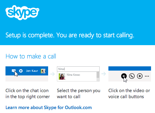 Skype-plug-in geactiveerd