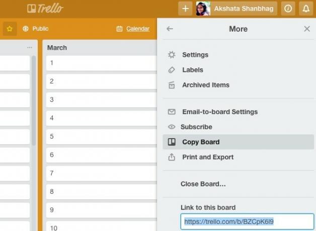 Trello kopieerbord