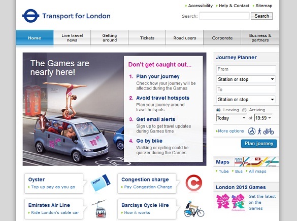 10 essentiële websites voor een bezoek aan London transport for london website