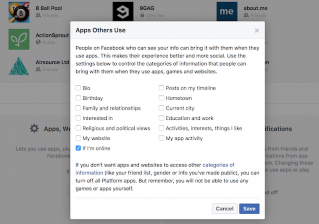 De complete Facebook-privacygids facbeook privacy-apps die anderen gebruiken