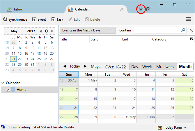 Hoe Google Agenda te integreren in Thunderbird Thunderbird Lightning Calendar 670x450