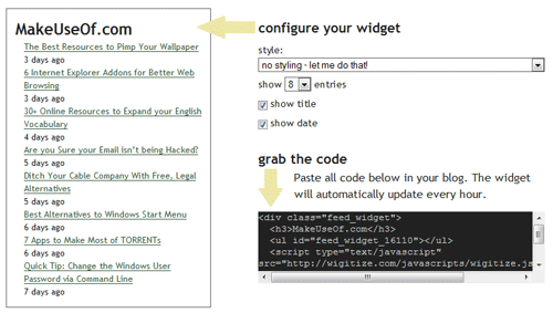 Zet RSS-feeds om in Embeddable Blog Widgets