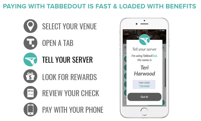 TabbedOut - mobiele betalingsapps voor Android