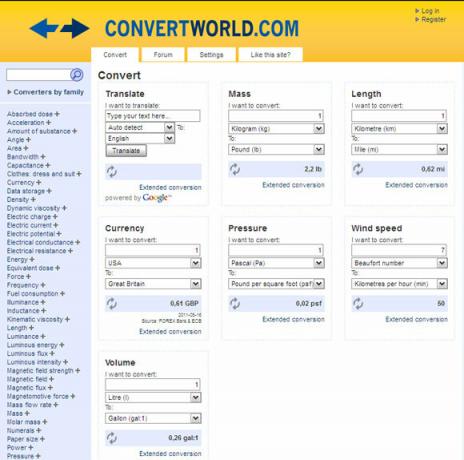 maateenheid conversies