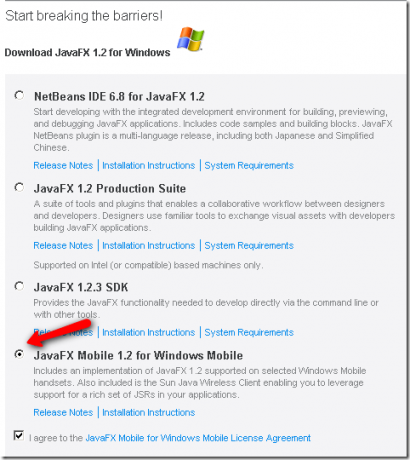 Java voor Windows Mobile