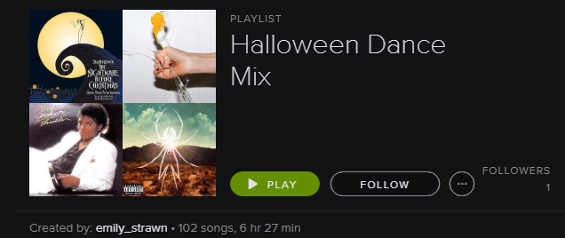 Spotify-afspeellijst - Halloween Dance Mix